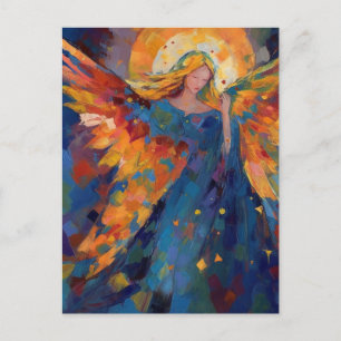 A Colourful Angel Postcard