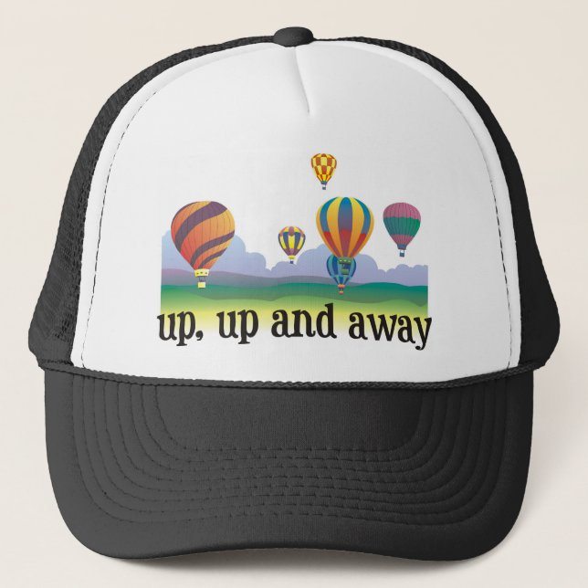 A colourful balloon flying gift - hot Air Balloons Trucker Hat (Front)