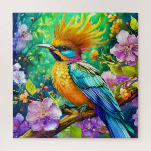 A colourful bird jigsaw puzzle