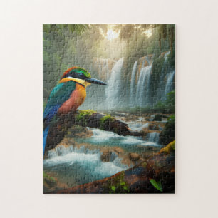 A Colourful Bird’s Tranquil Refuge 252 pieces Jigsaw Puzzle