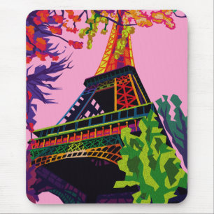 A Colourful Celebration of the Eiffel Tower Mouse Pad
