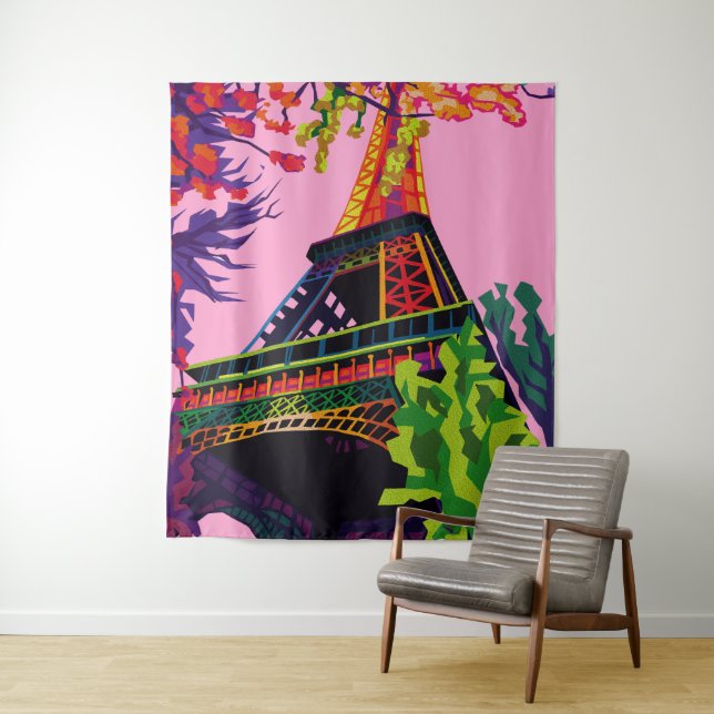 A Colourful Celebration of the Eiffel Tower Tapestry (In Situ)