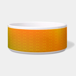 A colourful ceramic bowl featuring a vibrant orang
