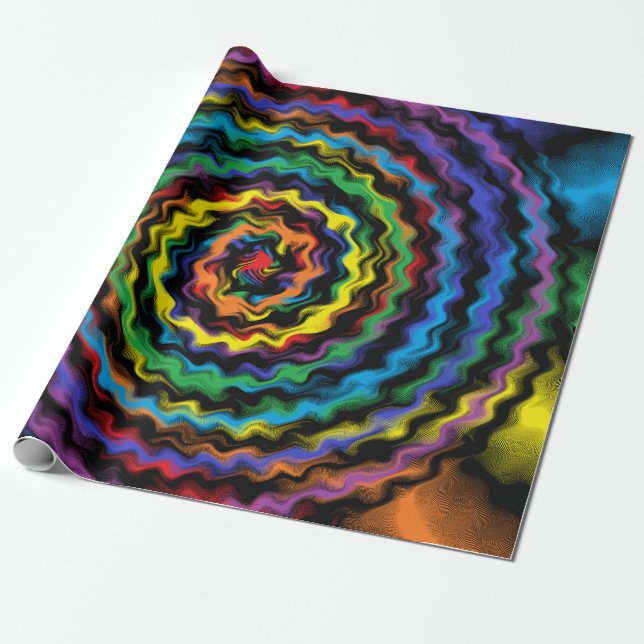 A Colourful Detonation Wrapping Paper (Unrolled)