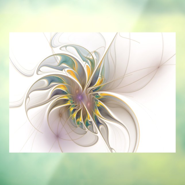 A colourful fractal ornament. Abstract Flower art  (Sheet 3)