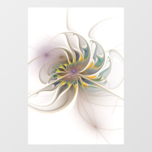 A colourful fractal ornament. Abstract Flower art