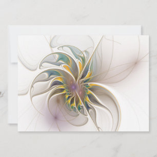 A colourful fractal ornament. Abstract Flower art