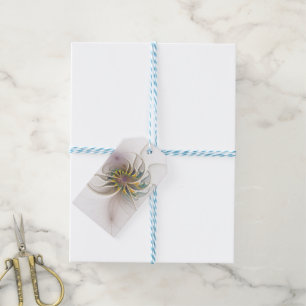 A colourful fractal ornament. Abstract Flower art Gift Tags