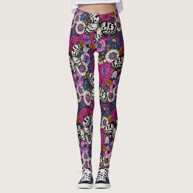 A colourful garden II Leggings (Front)