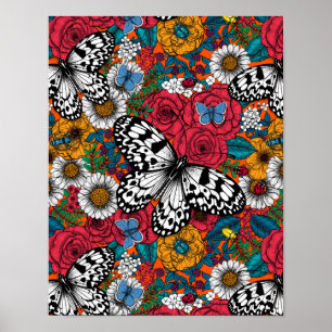 A colourful garden poster