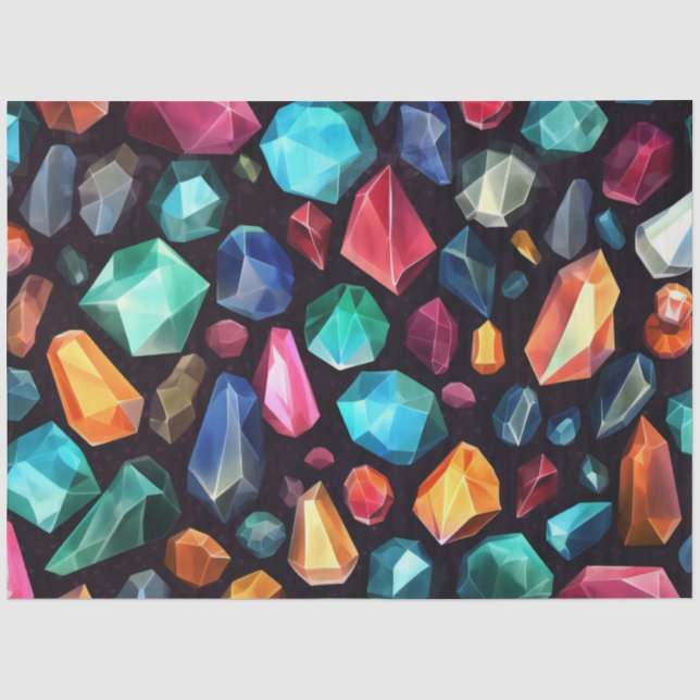 A Colourful Gem Series Design 3 Tissue Paper (Front)