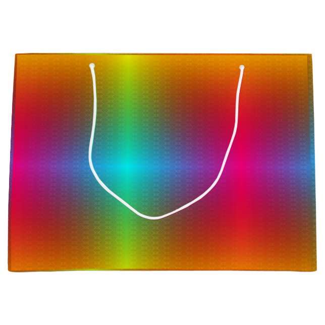 A colourful gift bag with a vibrant gradient  (Front)