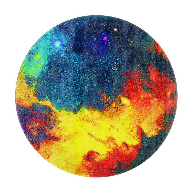 A Colourful Journey Through the Universe. Buy Now Cutting Board (Front)