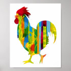 A colourful rooster
