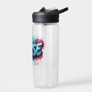 A colourful splash Nurse typography  Water Bottle