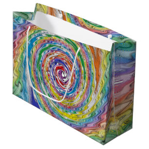 A Colourful Splatter Large Gift Bag