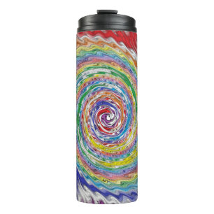 A Colourful Splatter Thermal Tumbler