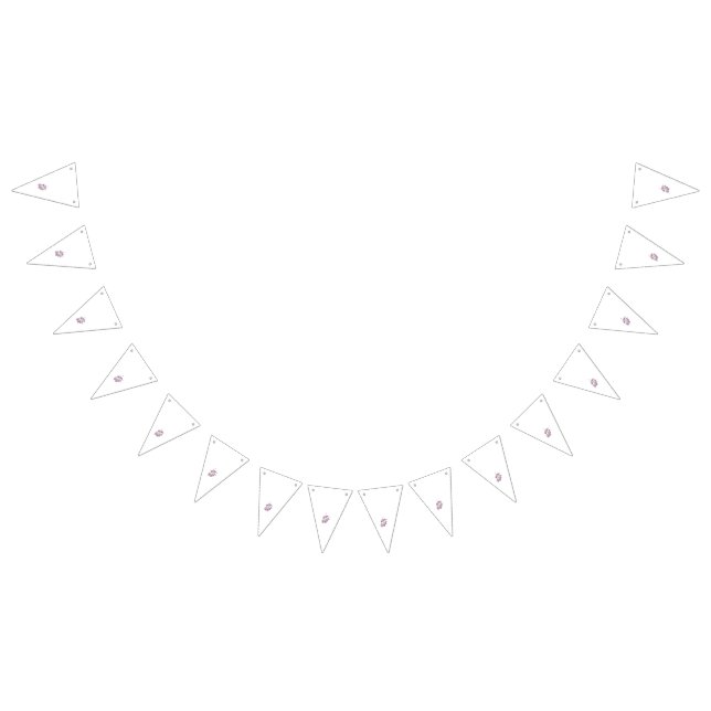 A colourful wall sticker featuring an intricate ge bunting  (All)