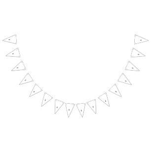 A colourful wall sticker featuring an intricate pa bunting