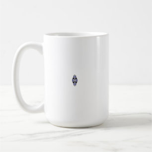 A colourful wall sticker featuring an intricate pa coffee mug