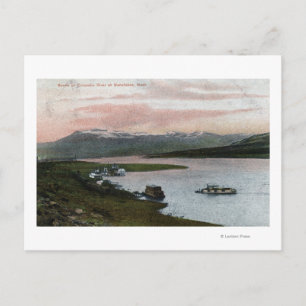 A Columbia River Riverboat Scene Postcard