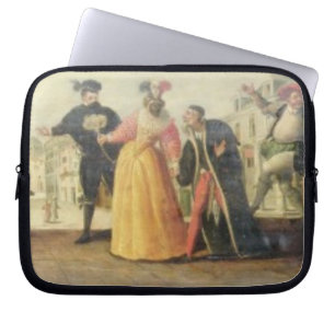 A Commedia Dell'Arte Troupe Before a Renaissance T Laptop Sleeve