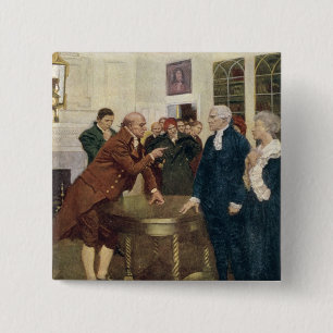 A Committee of Patriots Delivering an Ultimatum 15 Cm Square Badge