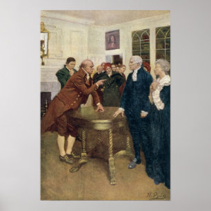 A Committee of Patriots Delivering an Ultimatum Poster