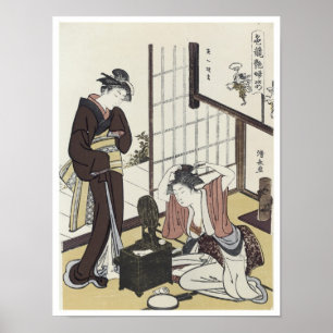A Comparison of Charms, Kiyonaga, 1780s Poster