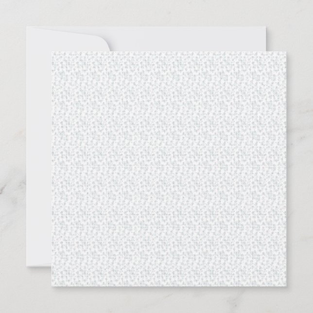 A completely white, featureless surface fills the  card (Front)