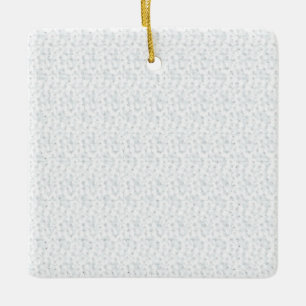 A completely white, featureless surface fills the ceramic ornament