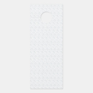 A completely white, featureless surface fills the  door hanger