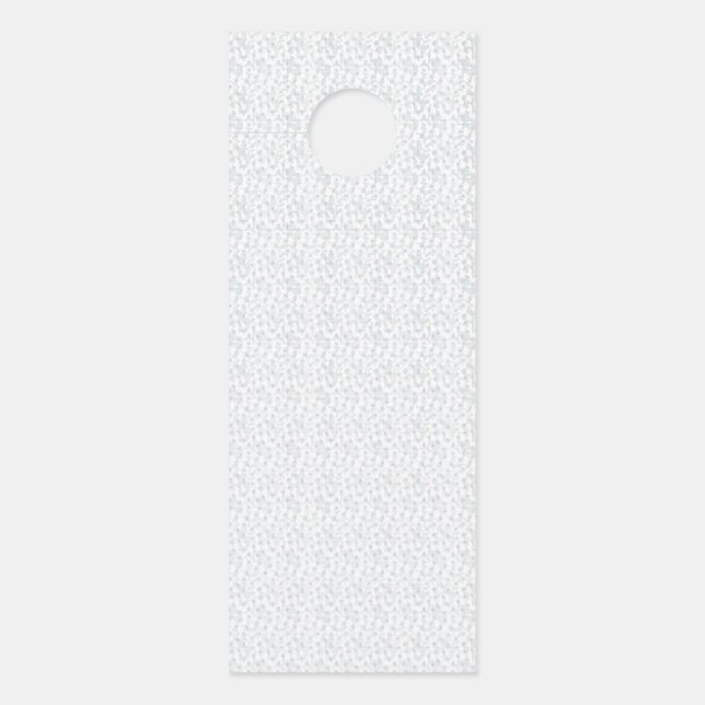 A completely white, featureless surface fills the  door hanger (Front)