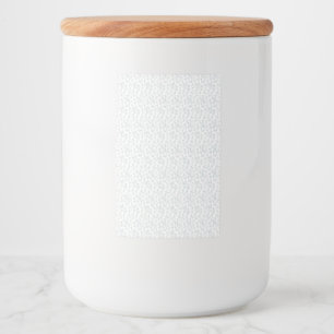 A completely white, featureless surface fills the  food label