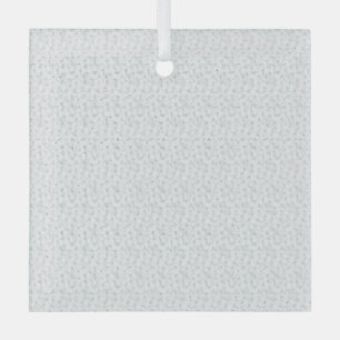 A completely white, featureless surface fills the glass tree decoration