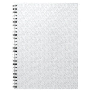 A completely white, featureless surface fills the  notebook