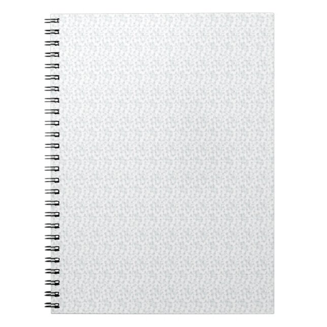 A completely white, featureless surface fills the  notebook (Front)