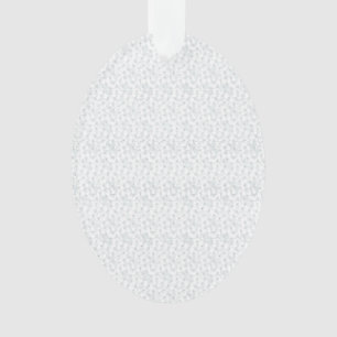 A completely white, featureless surface fills the  ornament
