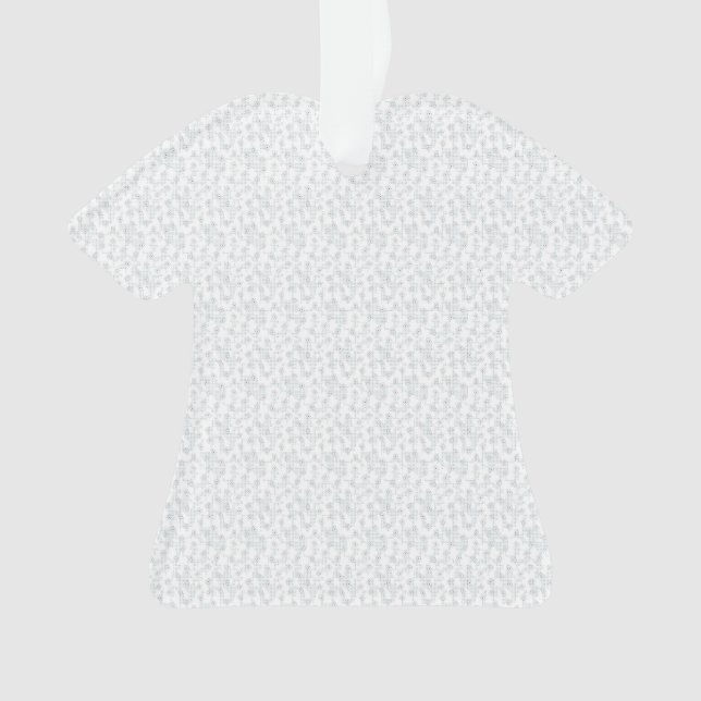 A completely white, featureless surface fills the  ornament (Front)