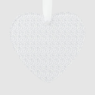 A completely white, featureless surface fills the ornament