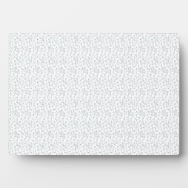 A completely white, featureless surface fills the  plaque (Front)