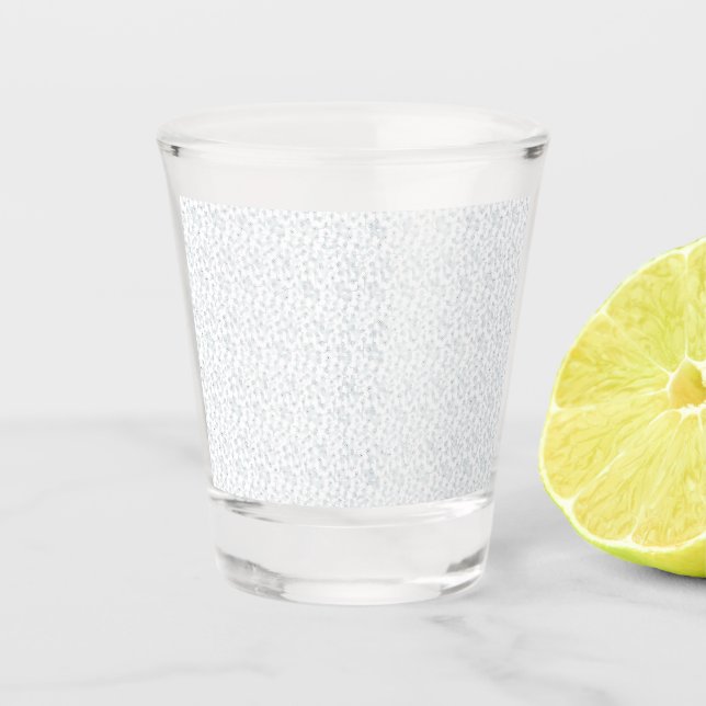 A completely white, featureless surface fills the  shot glass (Front)