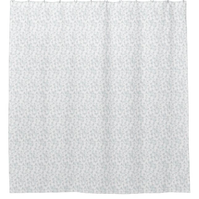 A completely white, featureless surface fills the  shower curtain (Front)