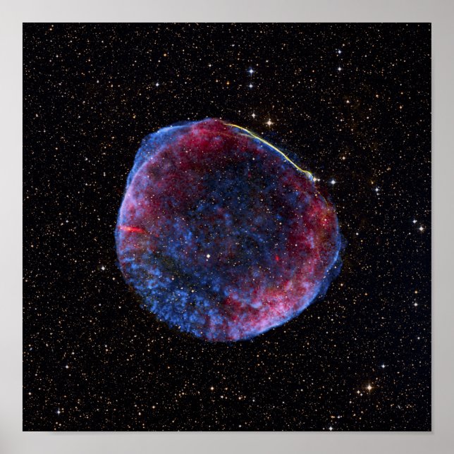 A composite image of the SN 1006 supernova remn Poster (Front)