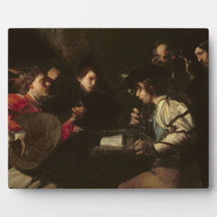 A Concert, c.1610-20 (oil on canvas) Plaque