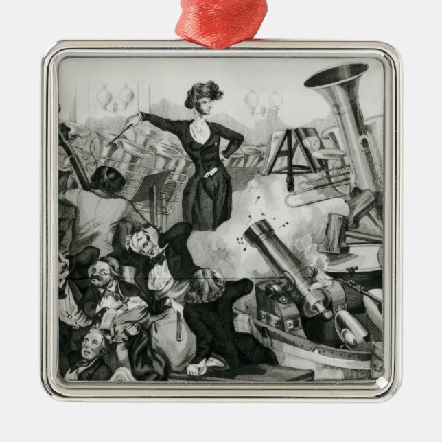 A Concert of Hector Berlioz Metal Ornament (Front)
