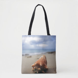 A Conch Shell On The Beach St. Croix, Usvi Tote Bag