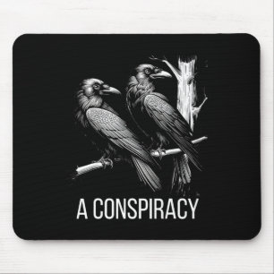A Conspiracy Of Ravens Gothic Raven Dark Academia Mouse Pad