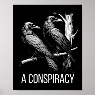 A Conspiracy Of Ravens Gothic Raven Dark Academia Poster