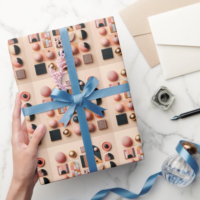 A Contemporary Abstract Interpretation of Still Li Wrapping Paper (Gifting)